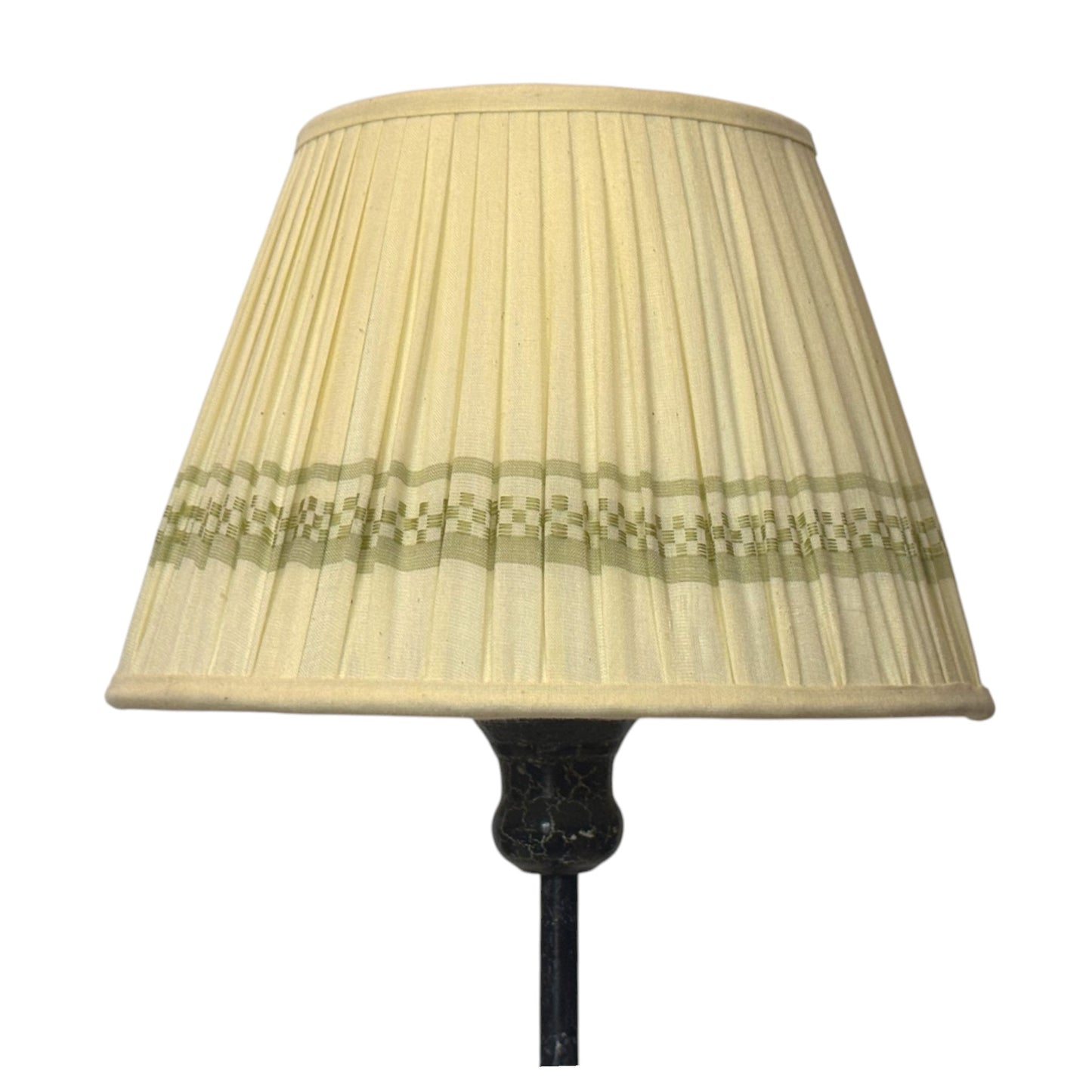 25cm Green assam cotton lampshade