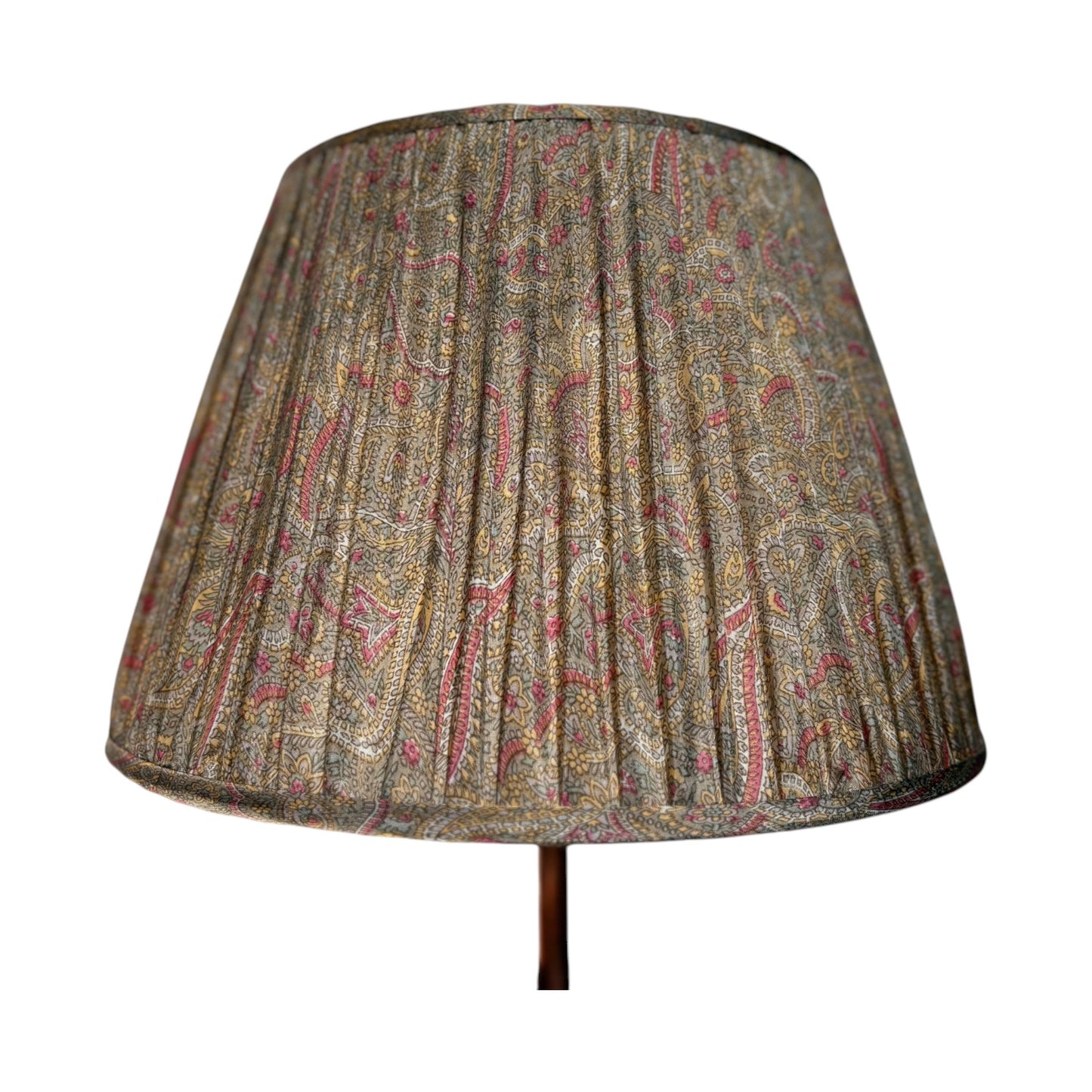 30cm paisley pink silk lampshade