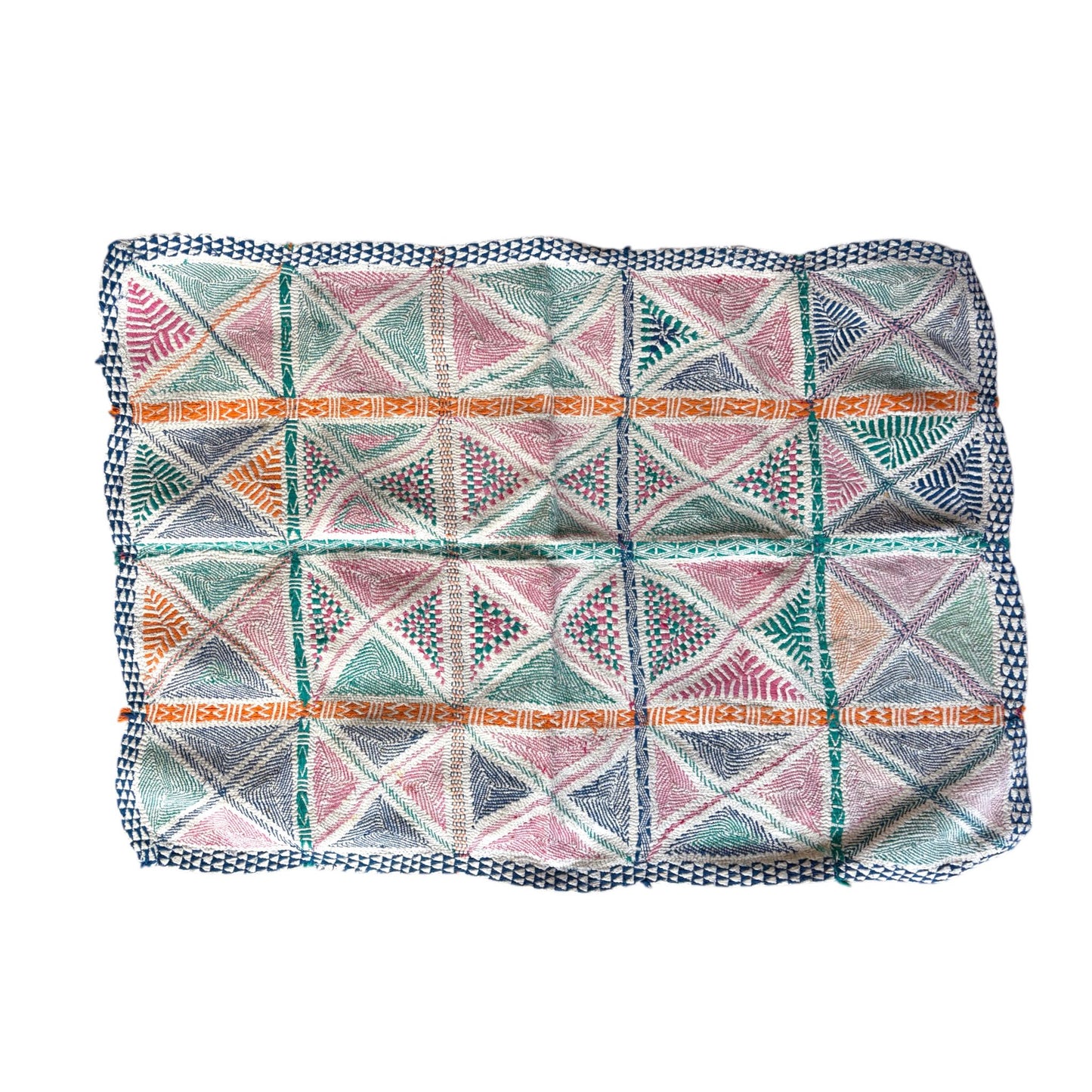 Nakshi kantha baby quilt
