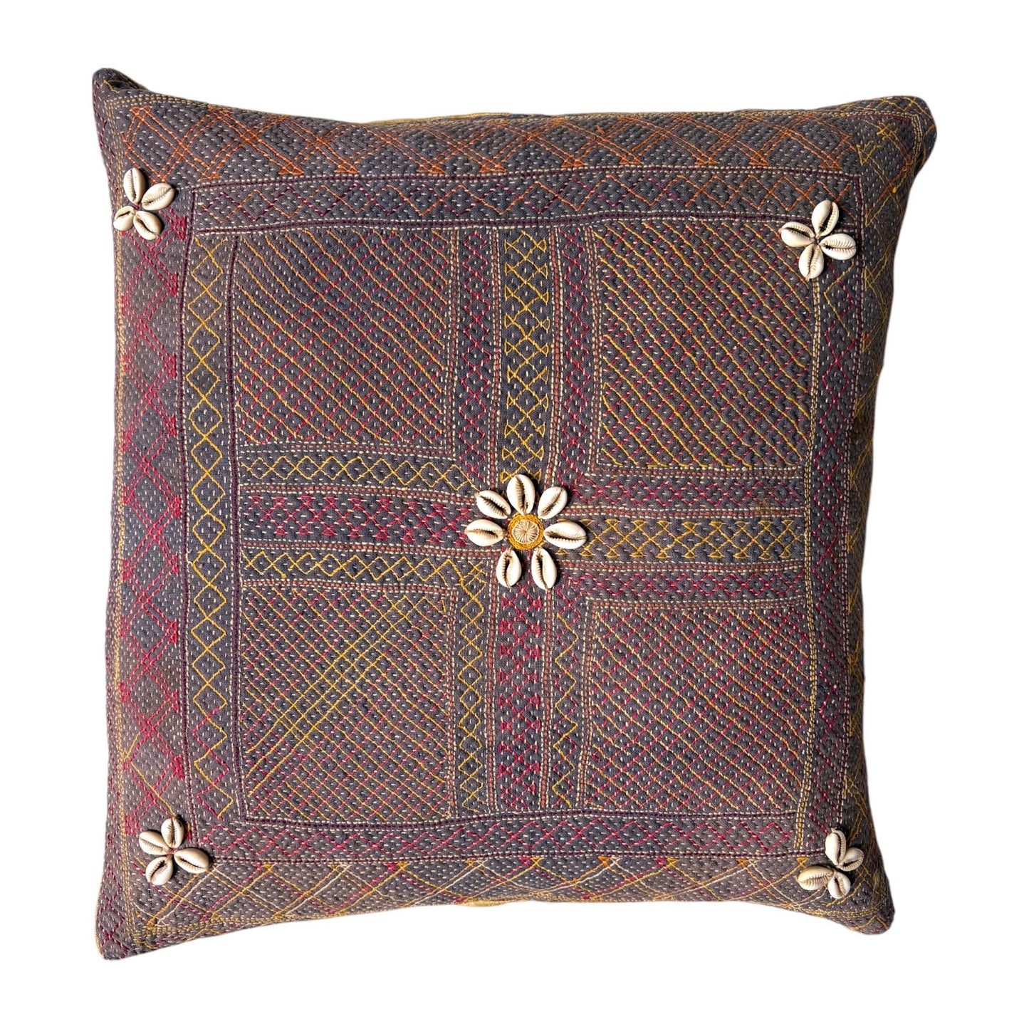 Banjara cushion with shells