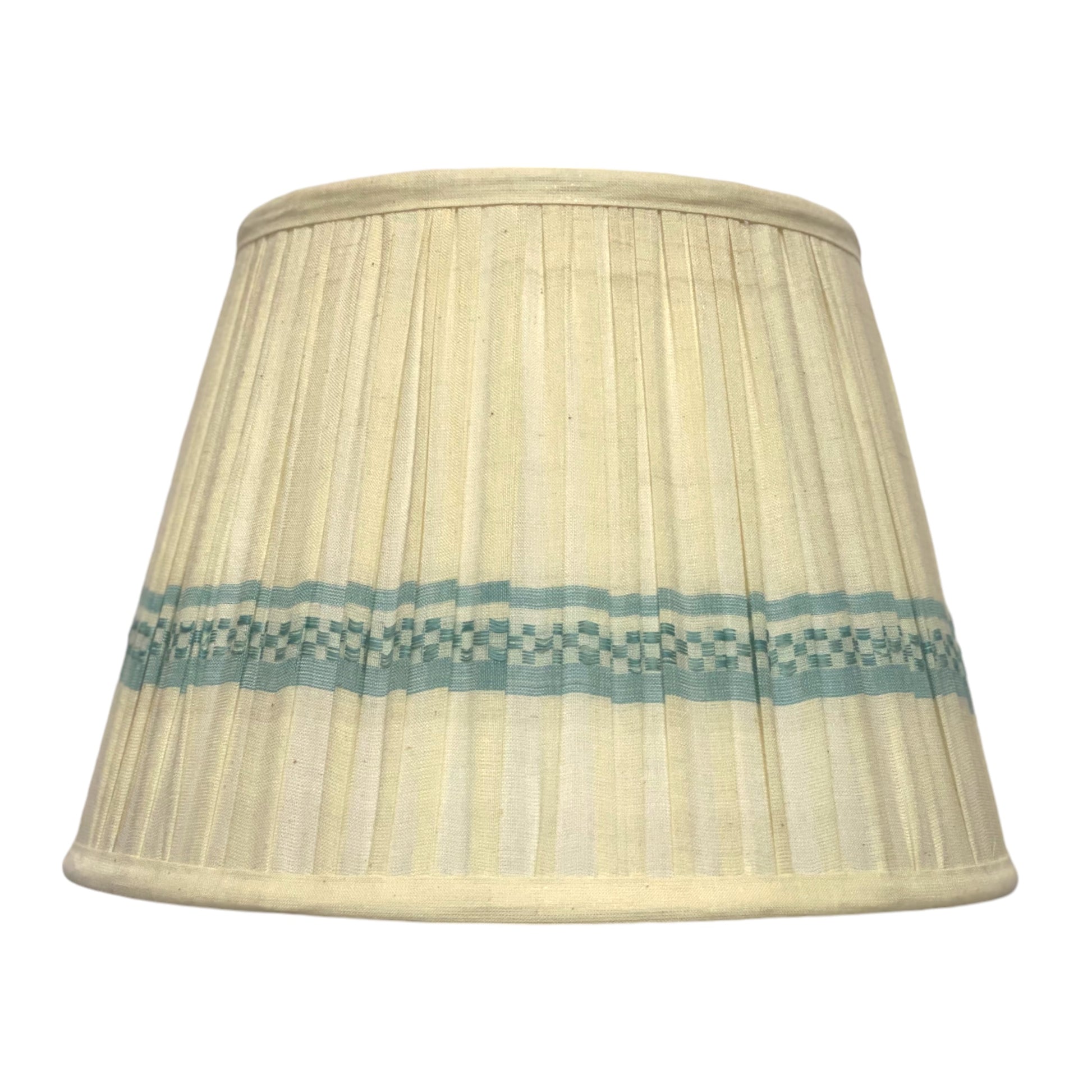 30cm blue assam cotton lampshade