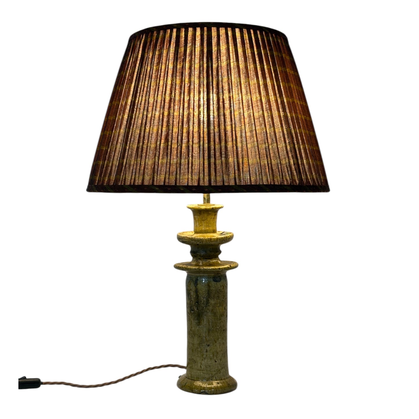 Bronze and Copper Keralan Cotton Lampshade