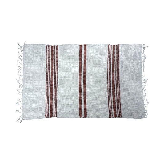 Brown Stitch Bath Mat