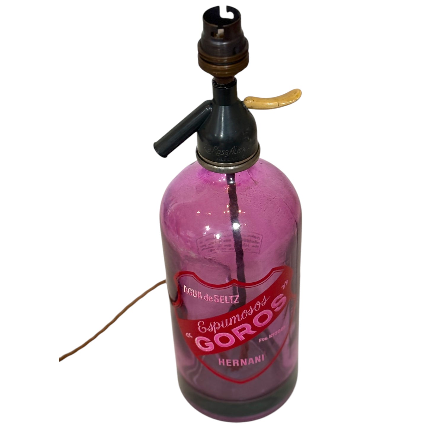 Spanish Soda Siphon 'Goros' Table Lamp