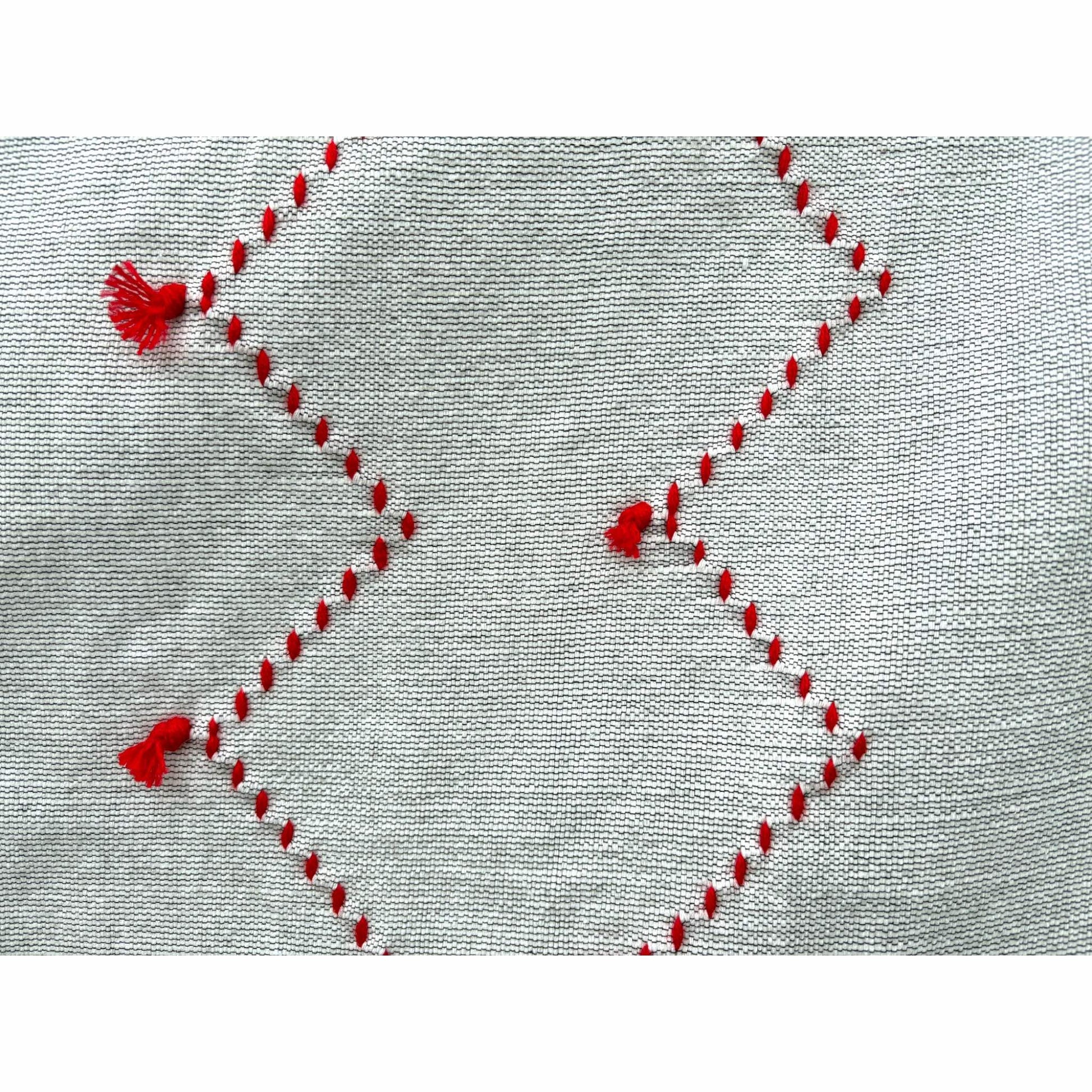 Cotton bedspread close up