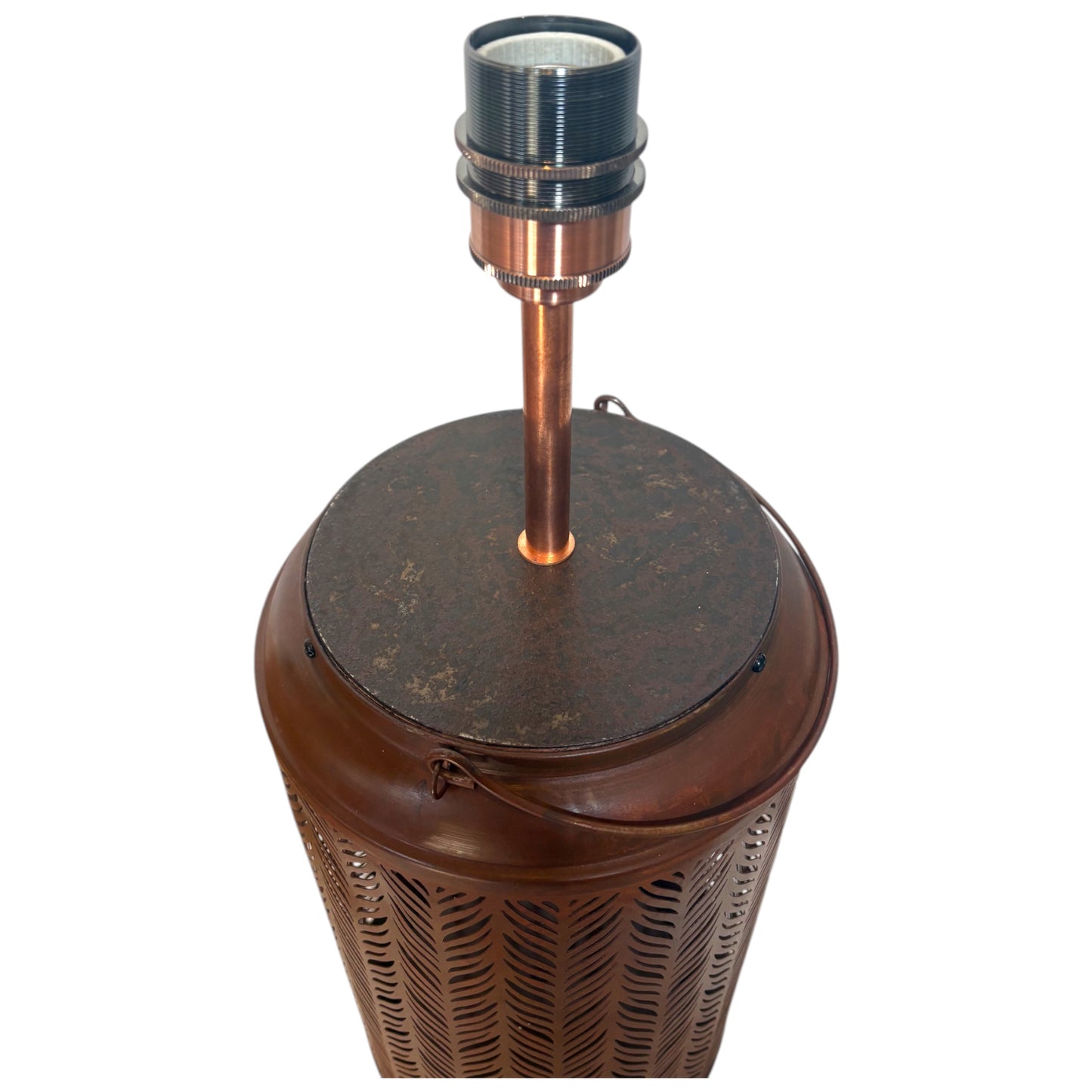 Close up hurricane lamp large