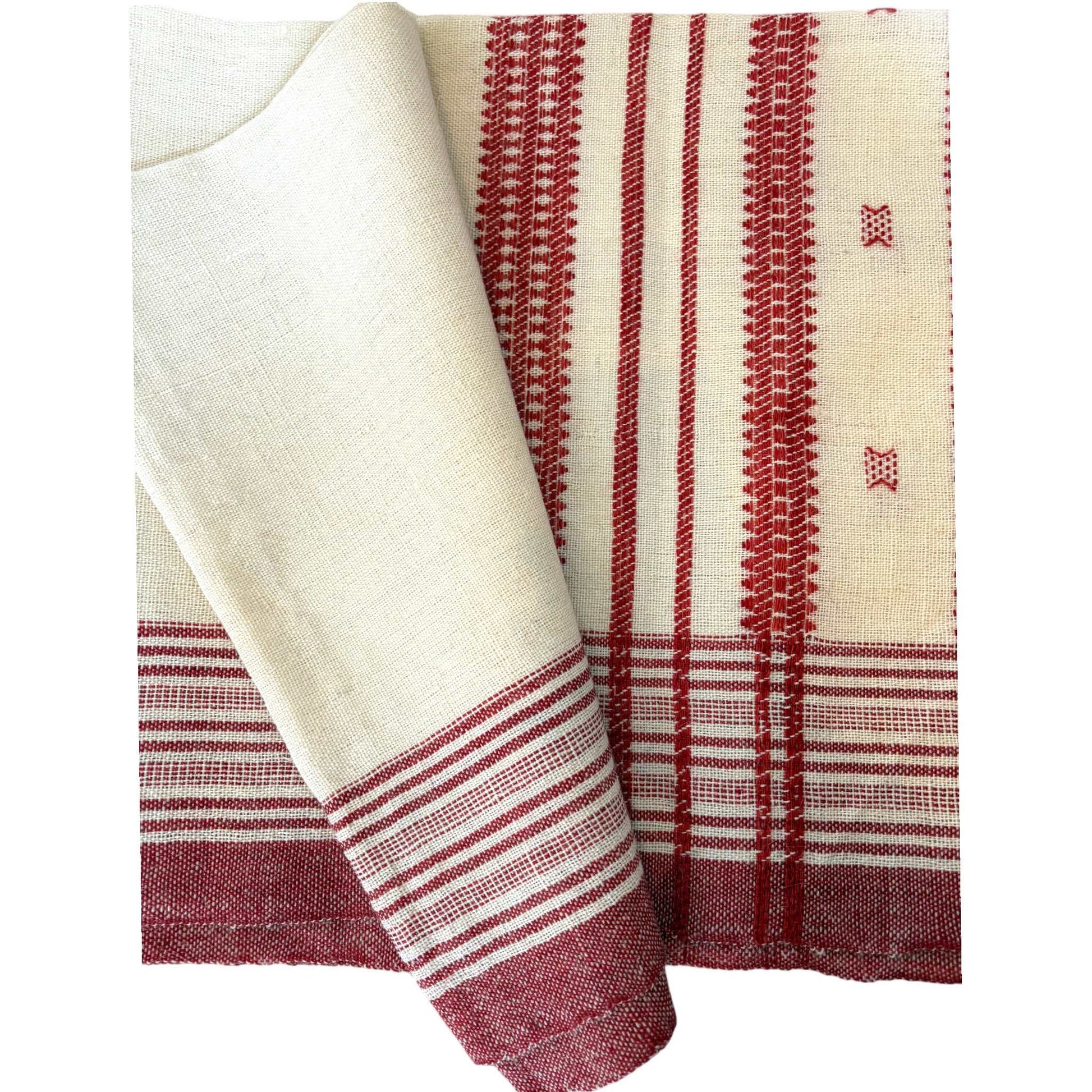 Cream woollen throw