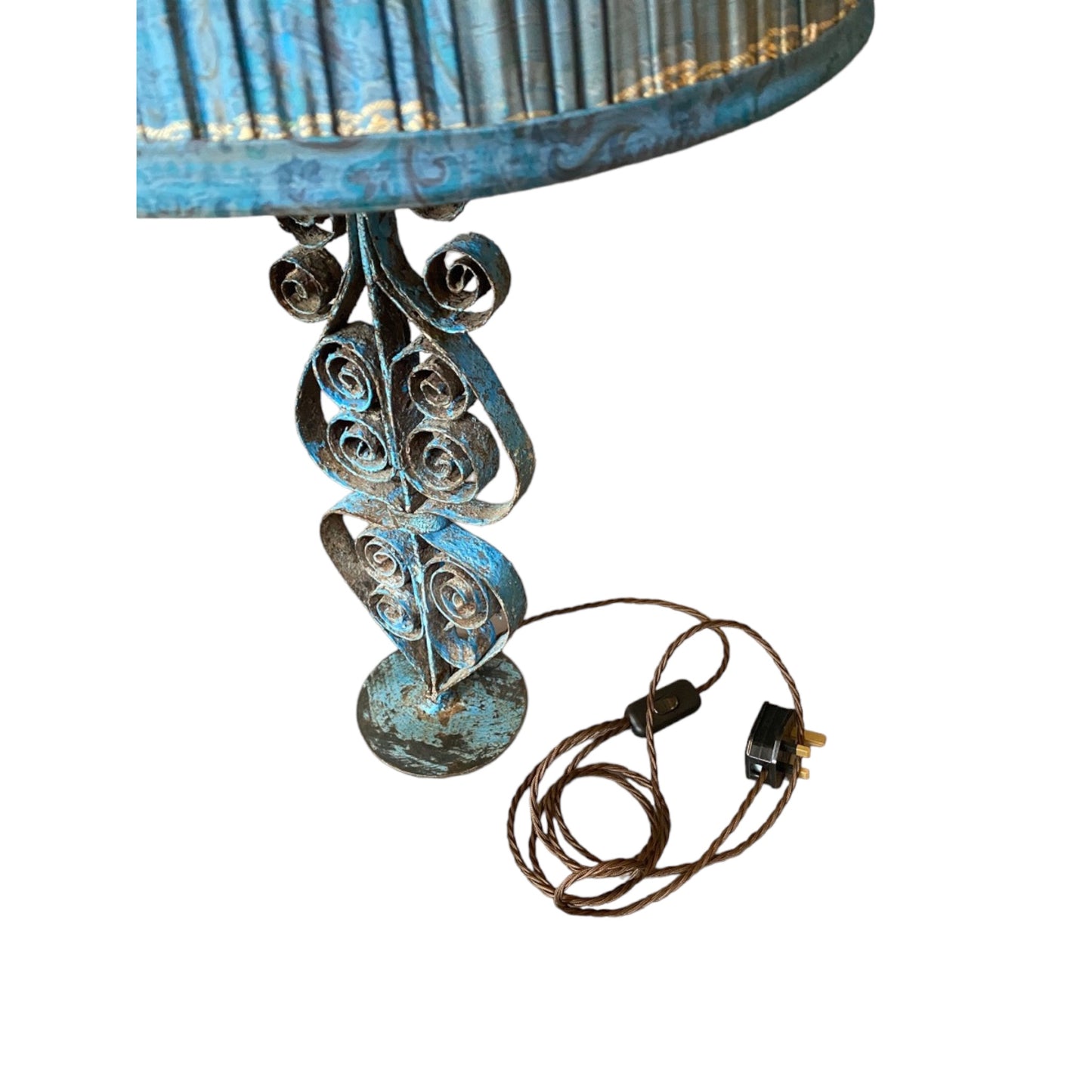 Candlestick curly lamp