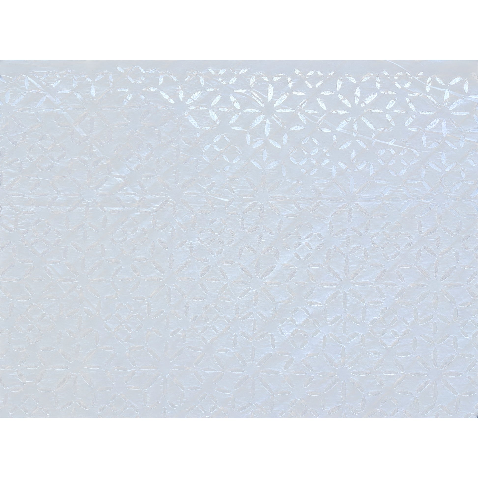 white cutwork blanket