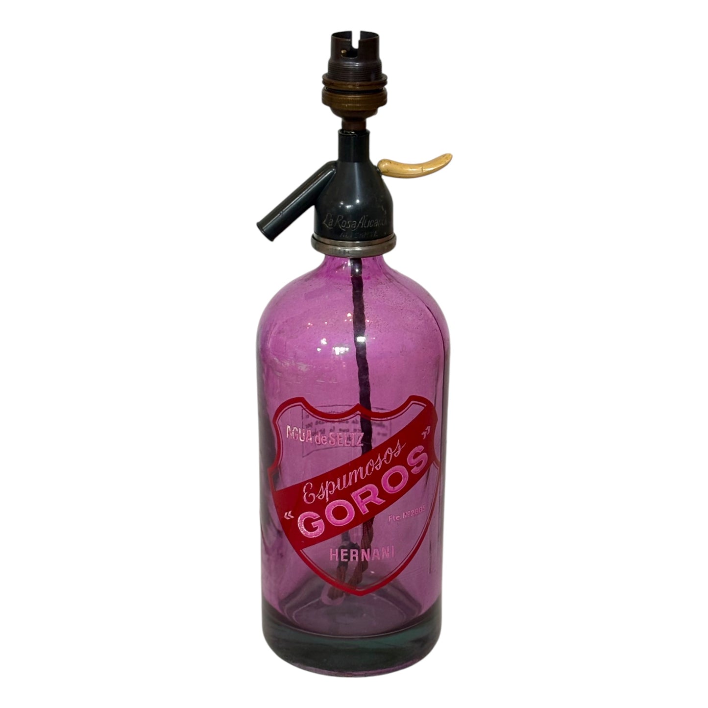 Spanish Soda Siphon 'Goros' Table Lamp