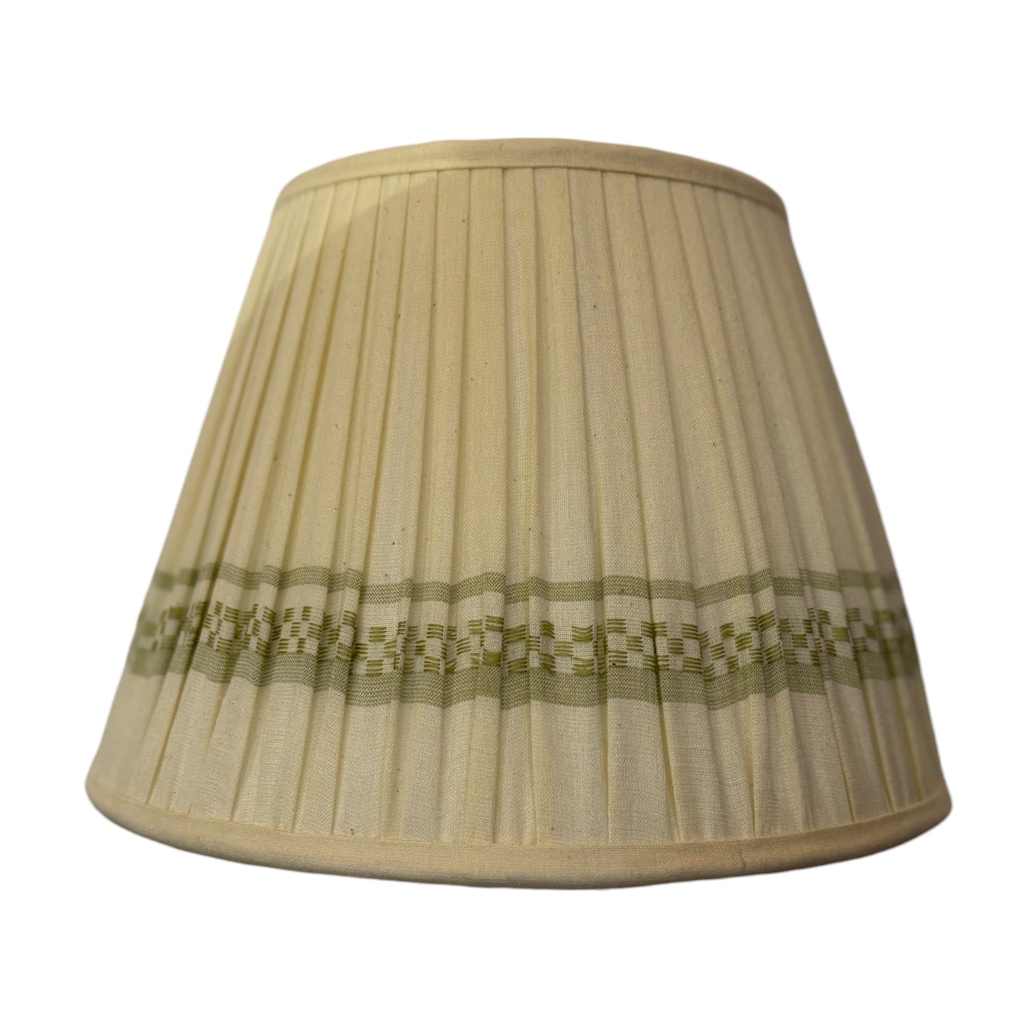 Green assam cotton lampshade