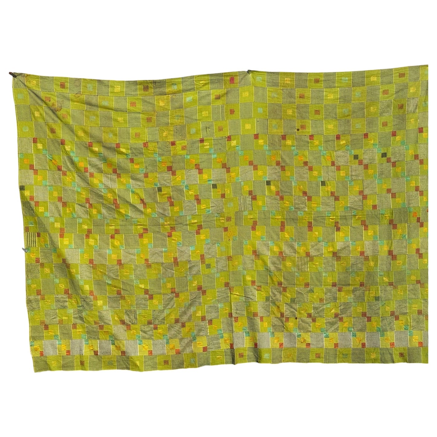 Green kente cloth
