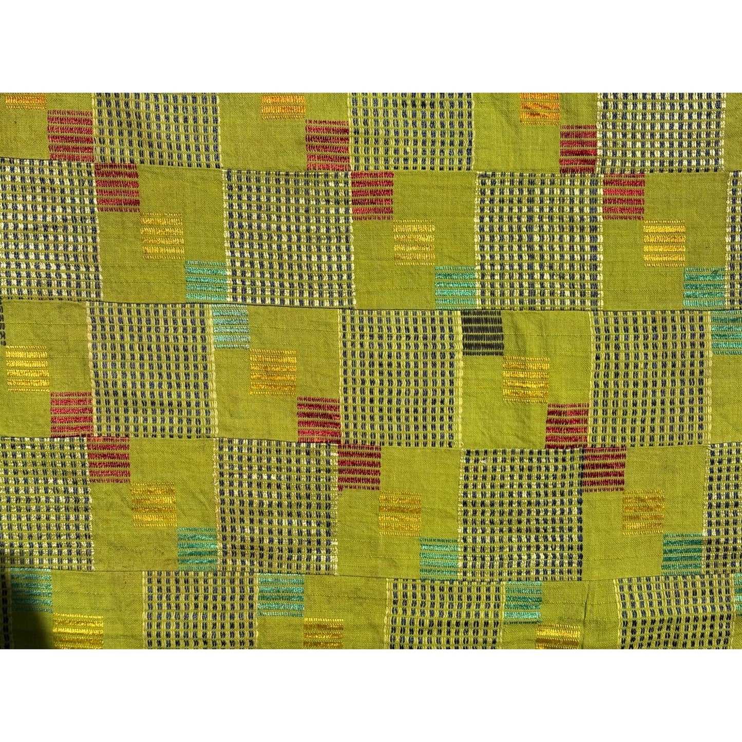 Green kente cloth