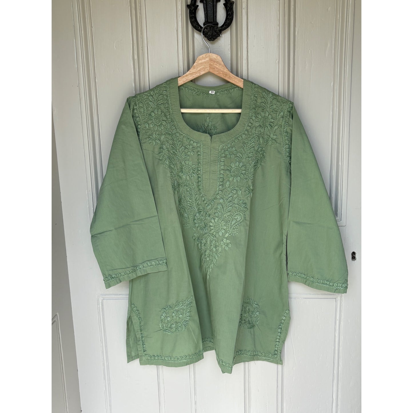 Cotton kurta green