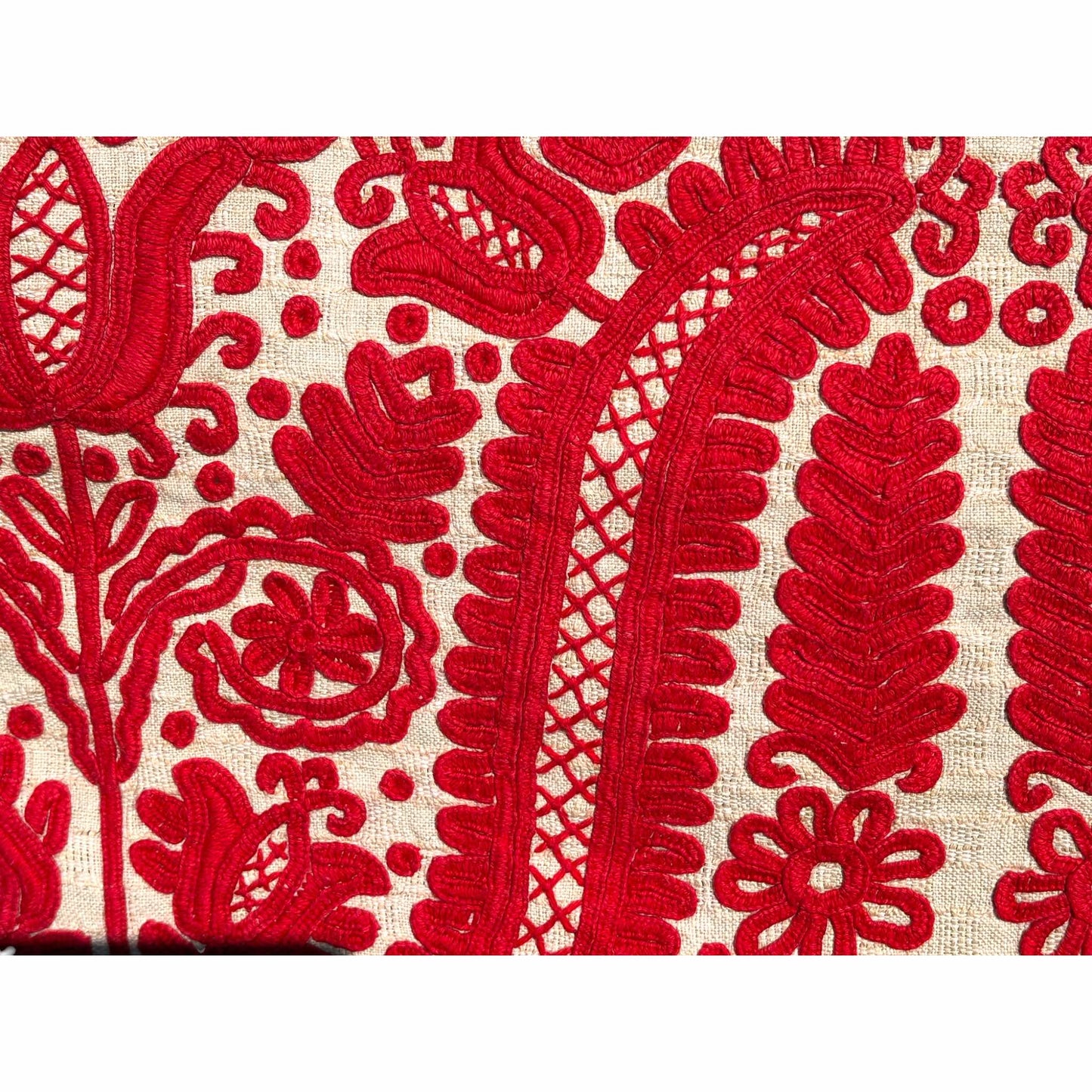 Hungarian embroidery close up