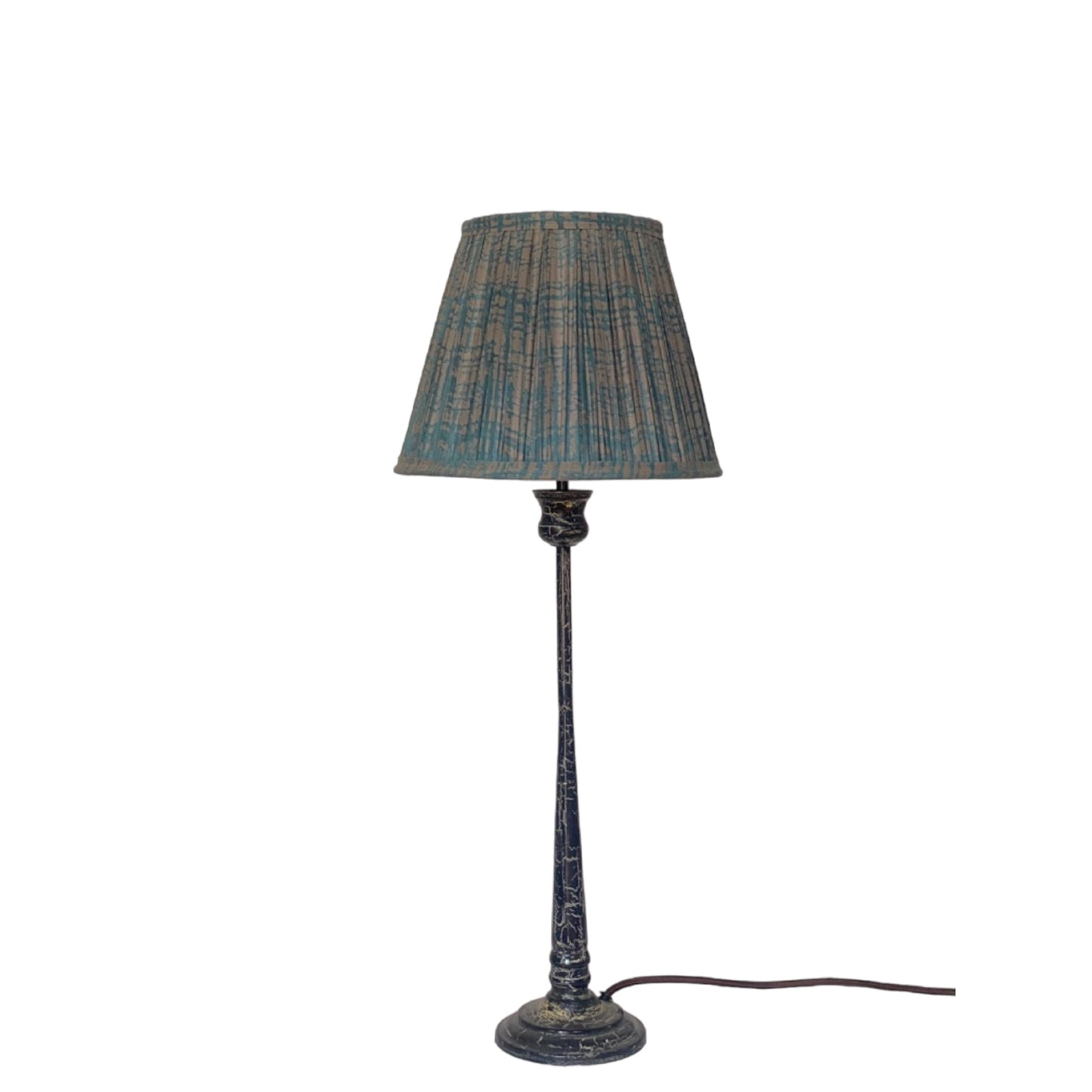 patala candlestick teal splatter shade