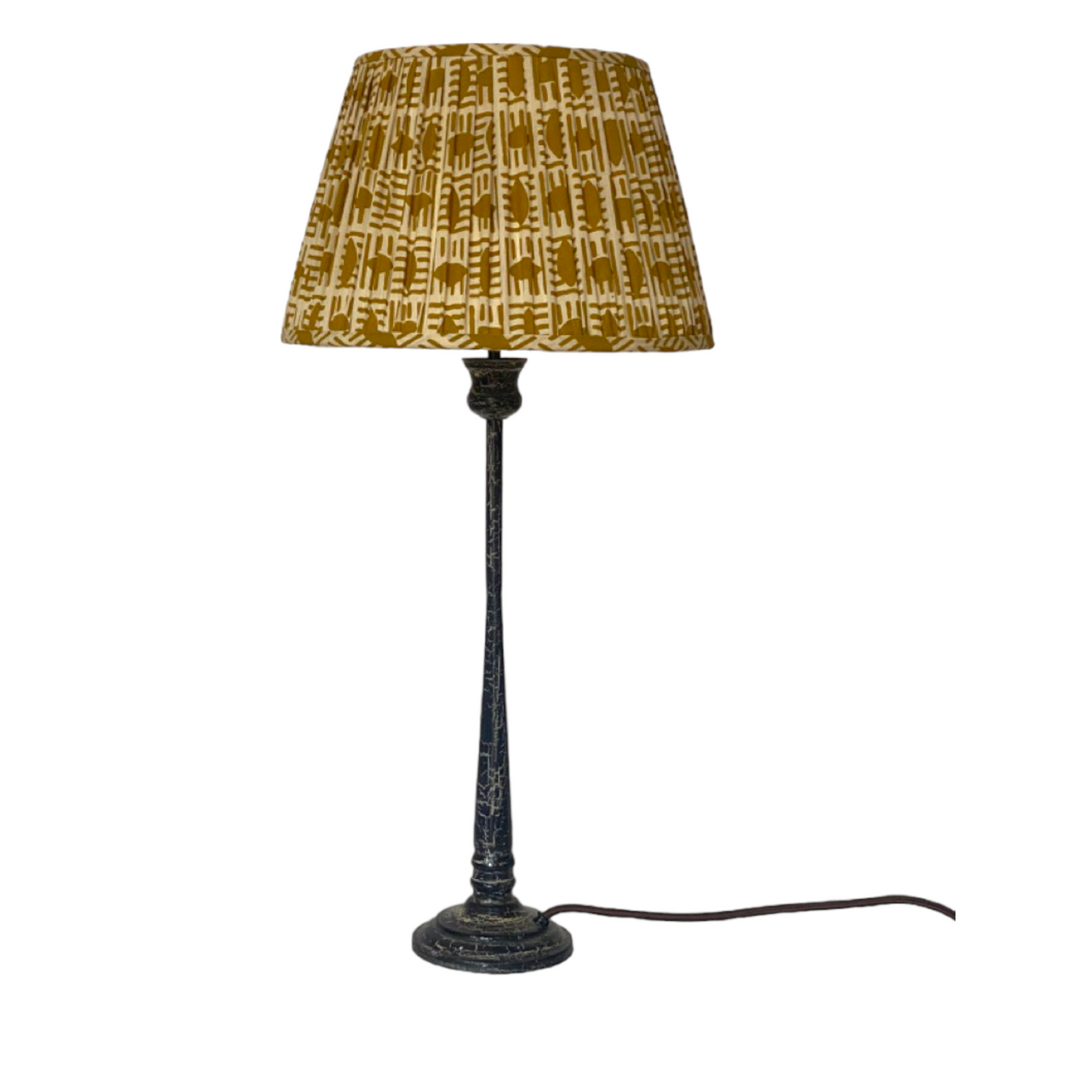 Yellow brick cotton lampshade