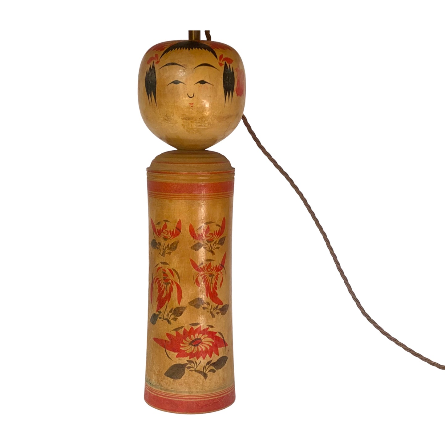 Kokeshi table lamp close up