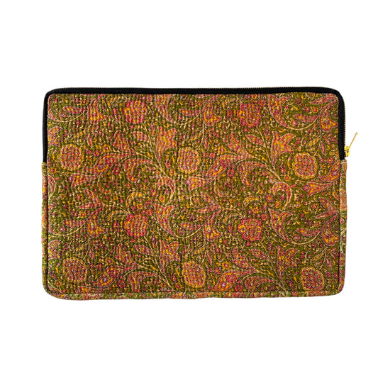 Lap top cover made from vintage kantha