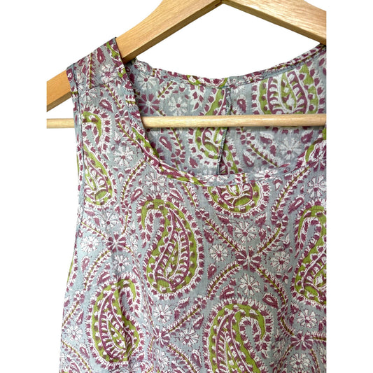 close up lilac paisley nightie