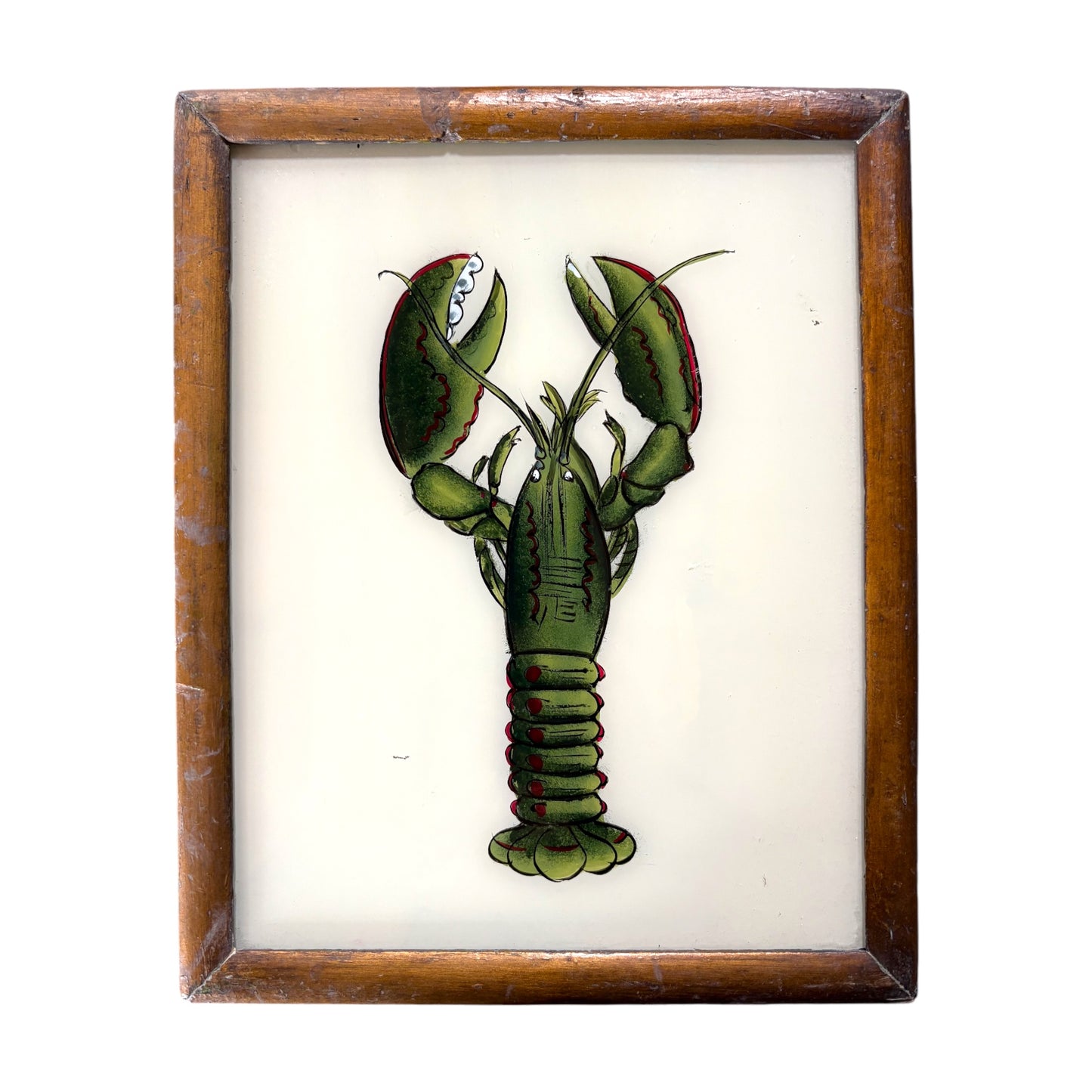 Medium lobster glass painting