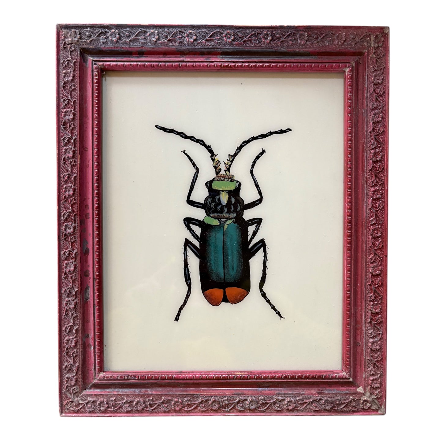 Medium beetle glass painting