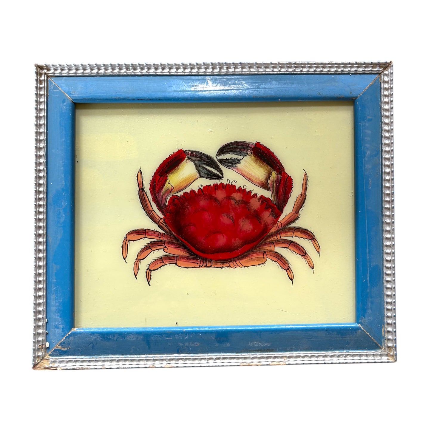 Crab glass painting