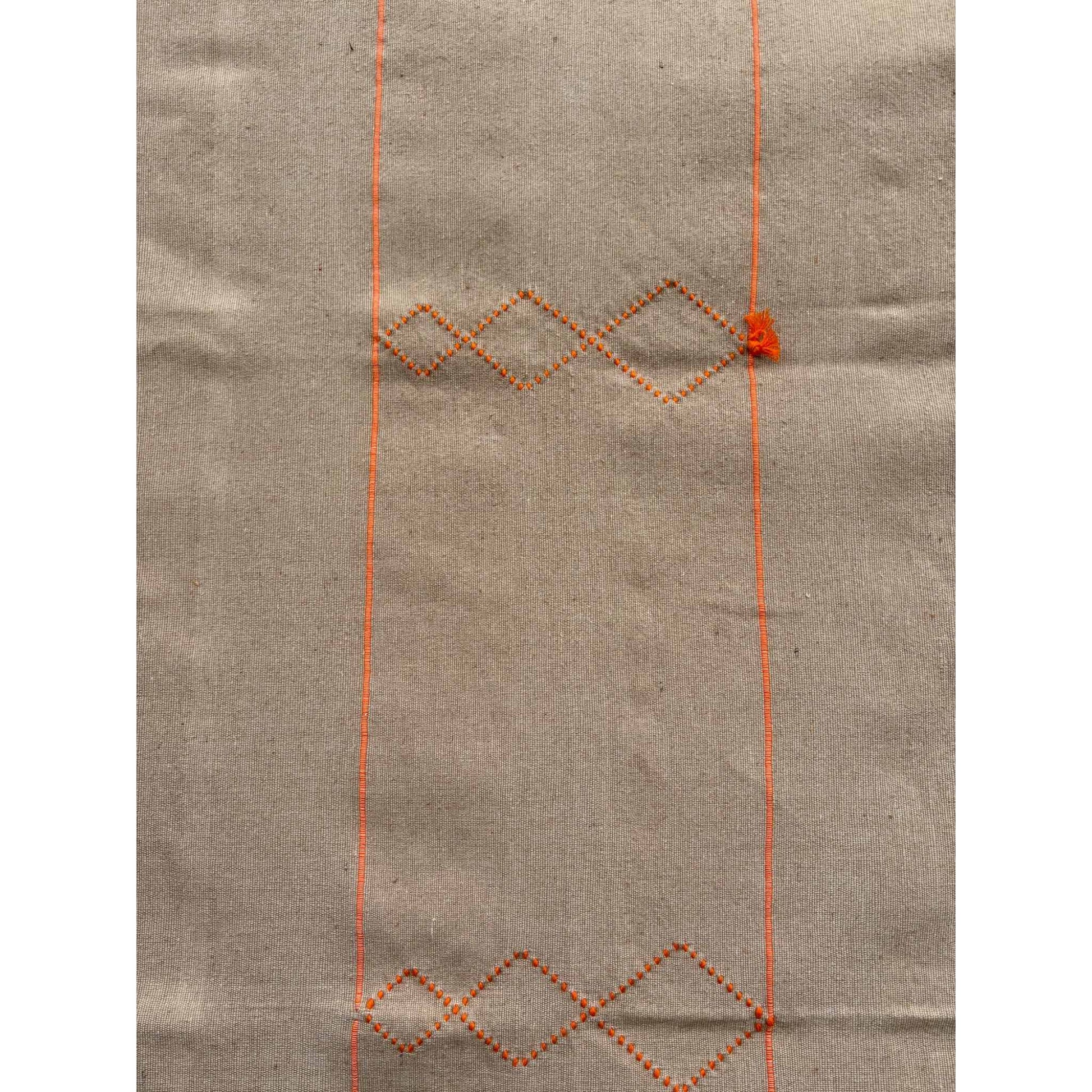 Moroccan bedspread sand with orange
