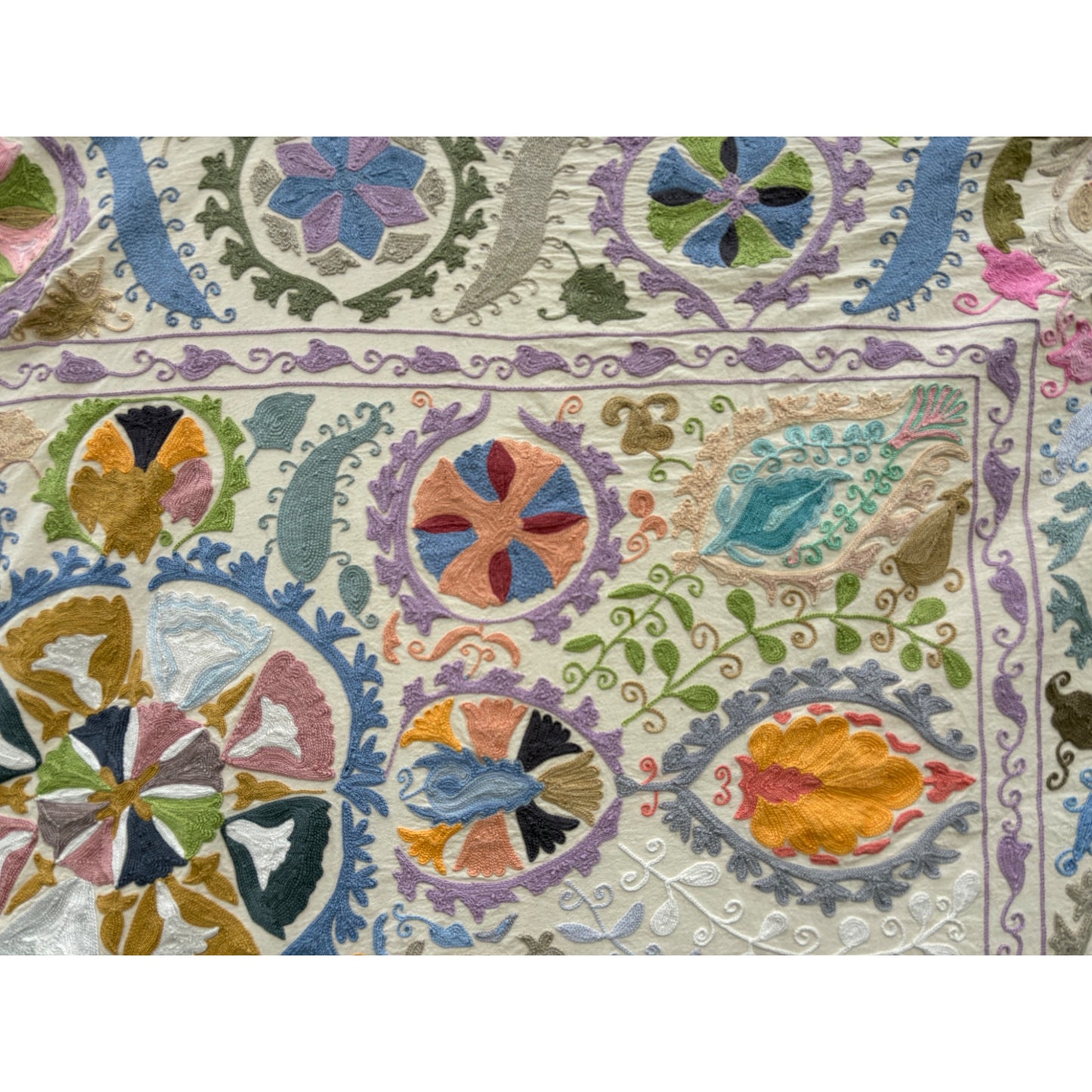 multicolour suzani close up