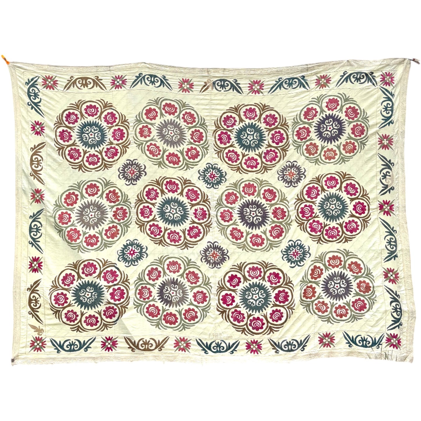 Pink and Teal suzani