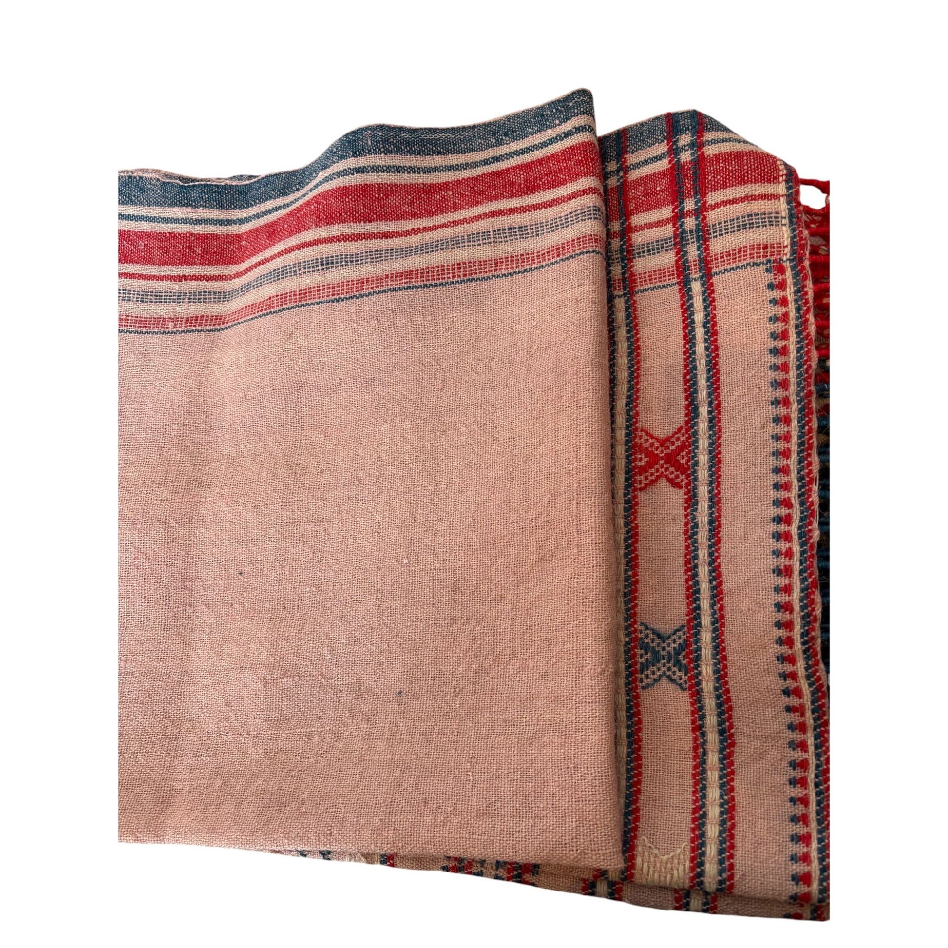 Pink wool throw