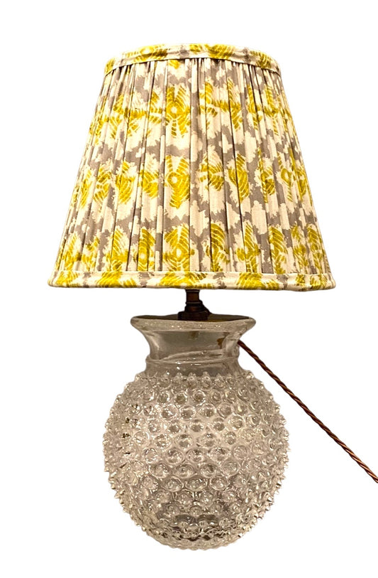 Ranya hobnail glass table lamp