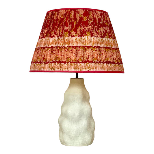 Raspberry lampshade on Iki lamp