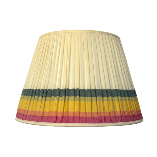 Pink saffron and green keralan lampshade