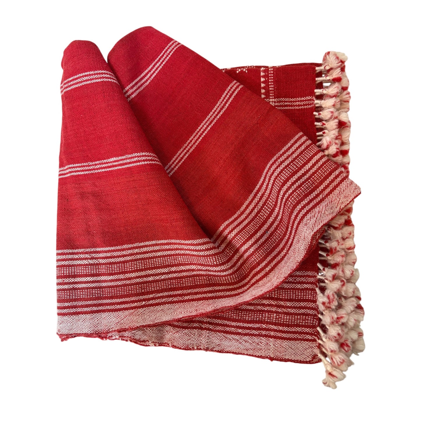 Red Woollen Throw