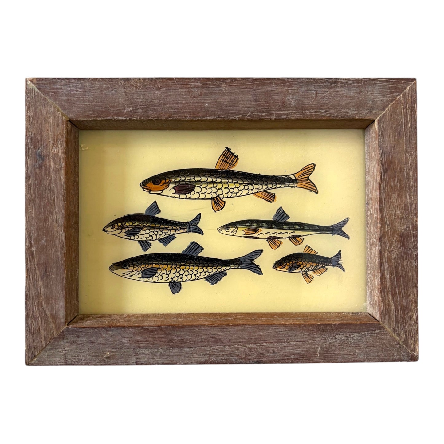 Small fish glass painting