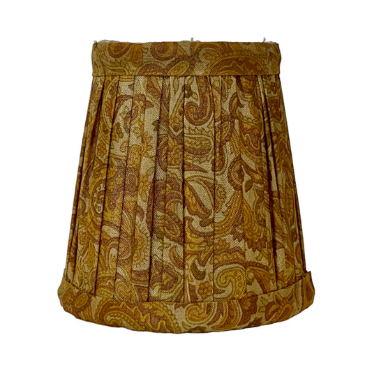 Old gold 15cm silk lampshade