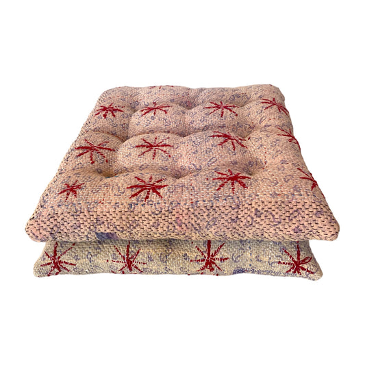 Star kantha seat pads