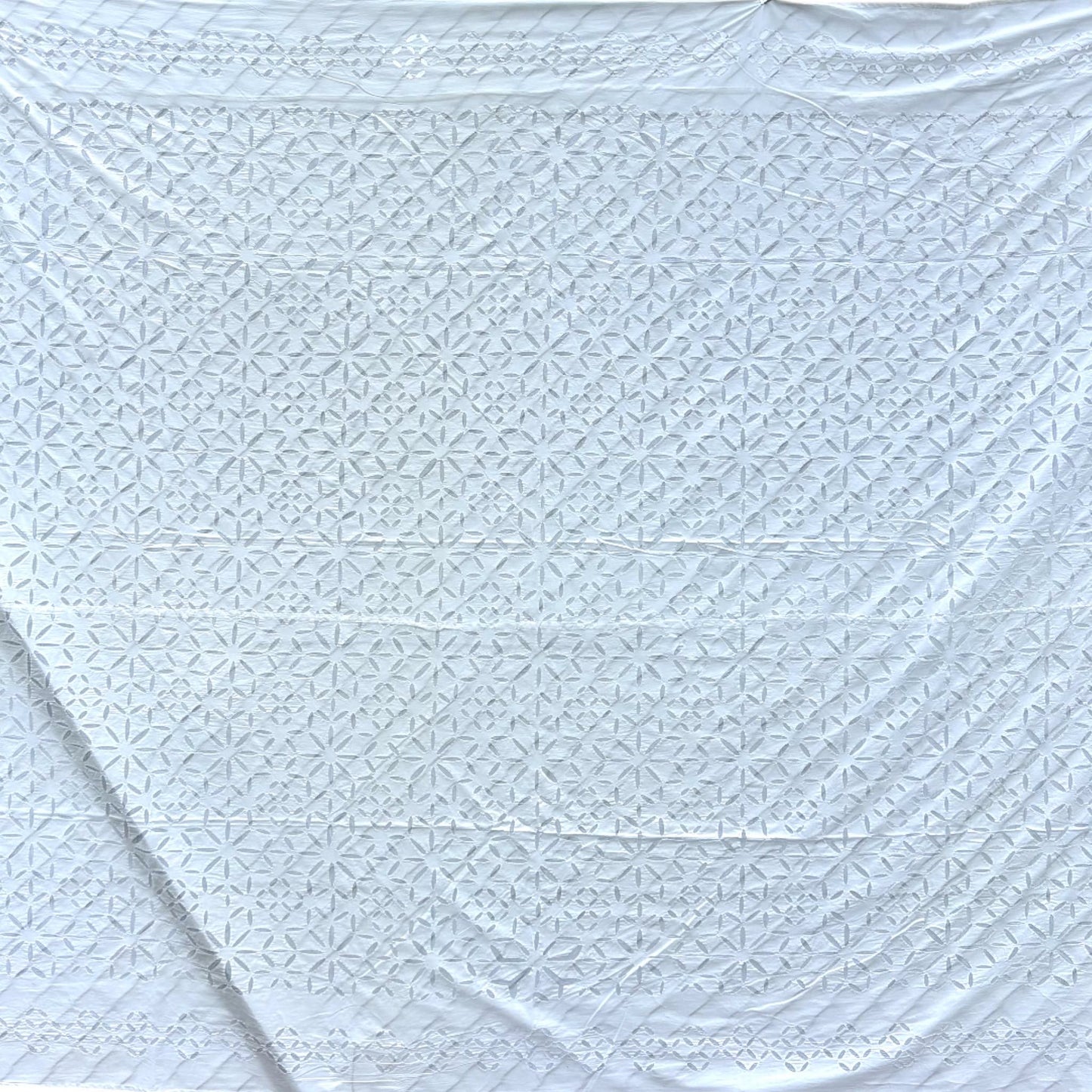 cutwork cotton blanket