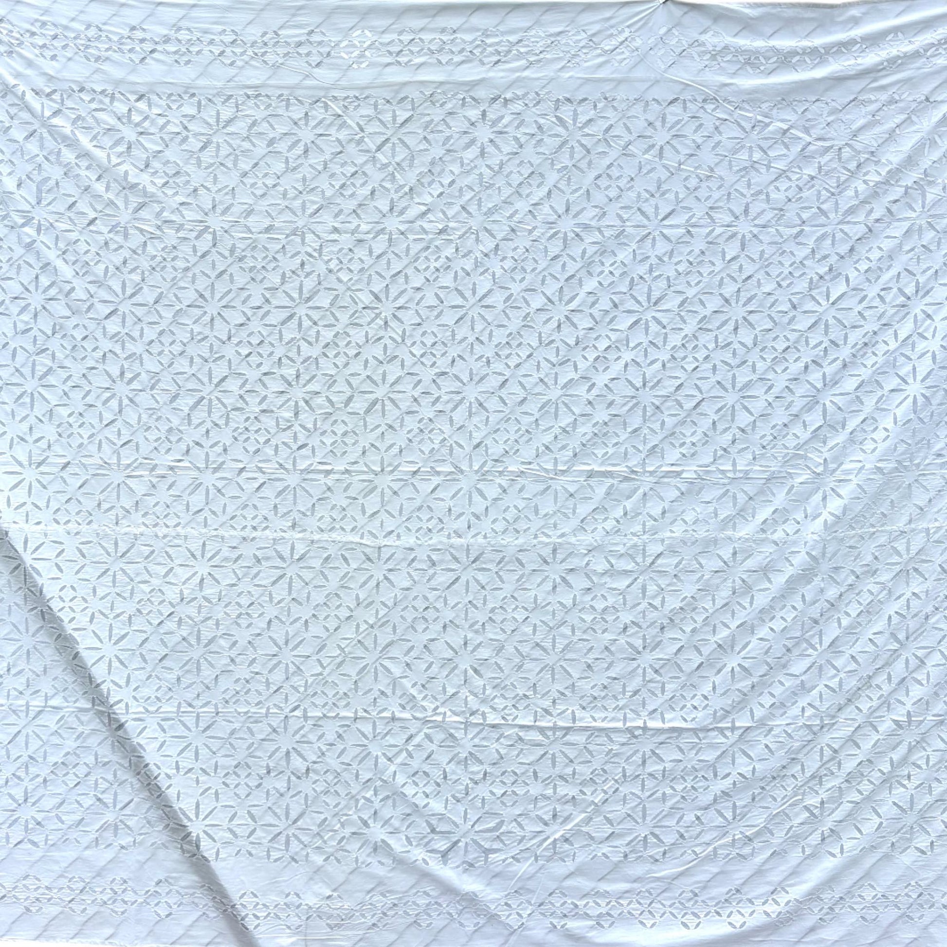 cutwork cotton blanket