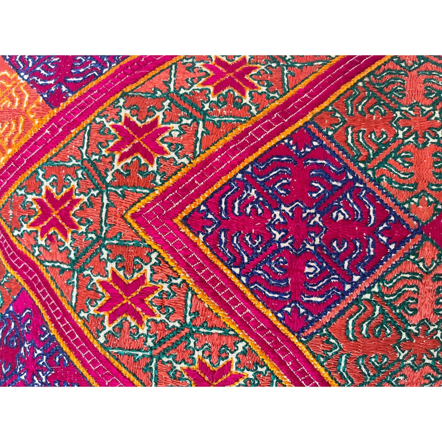Swat valley wedding cushion close up