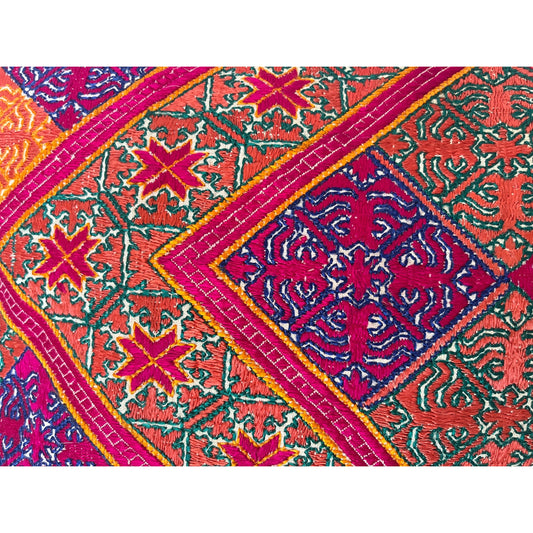 Swat valley wedding cushion close up