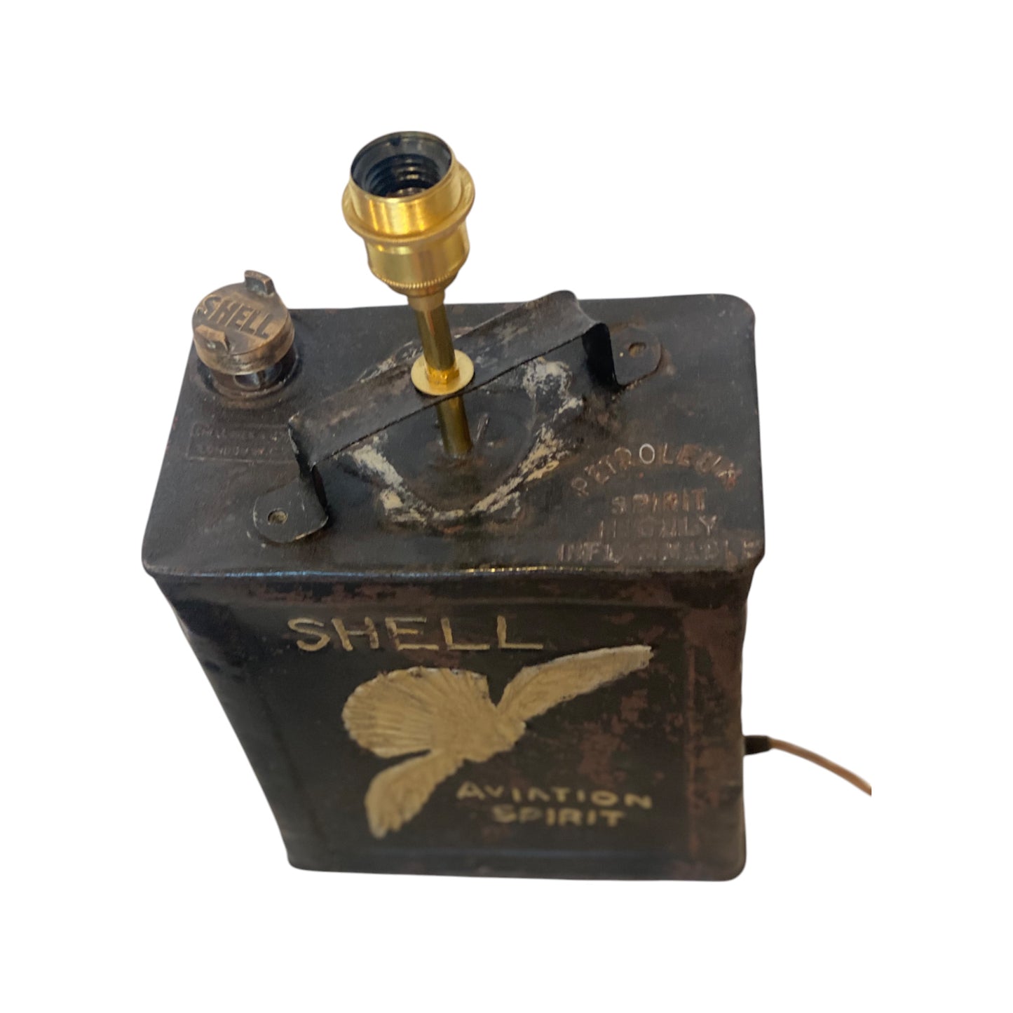 Oil can lamp