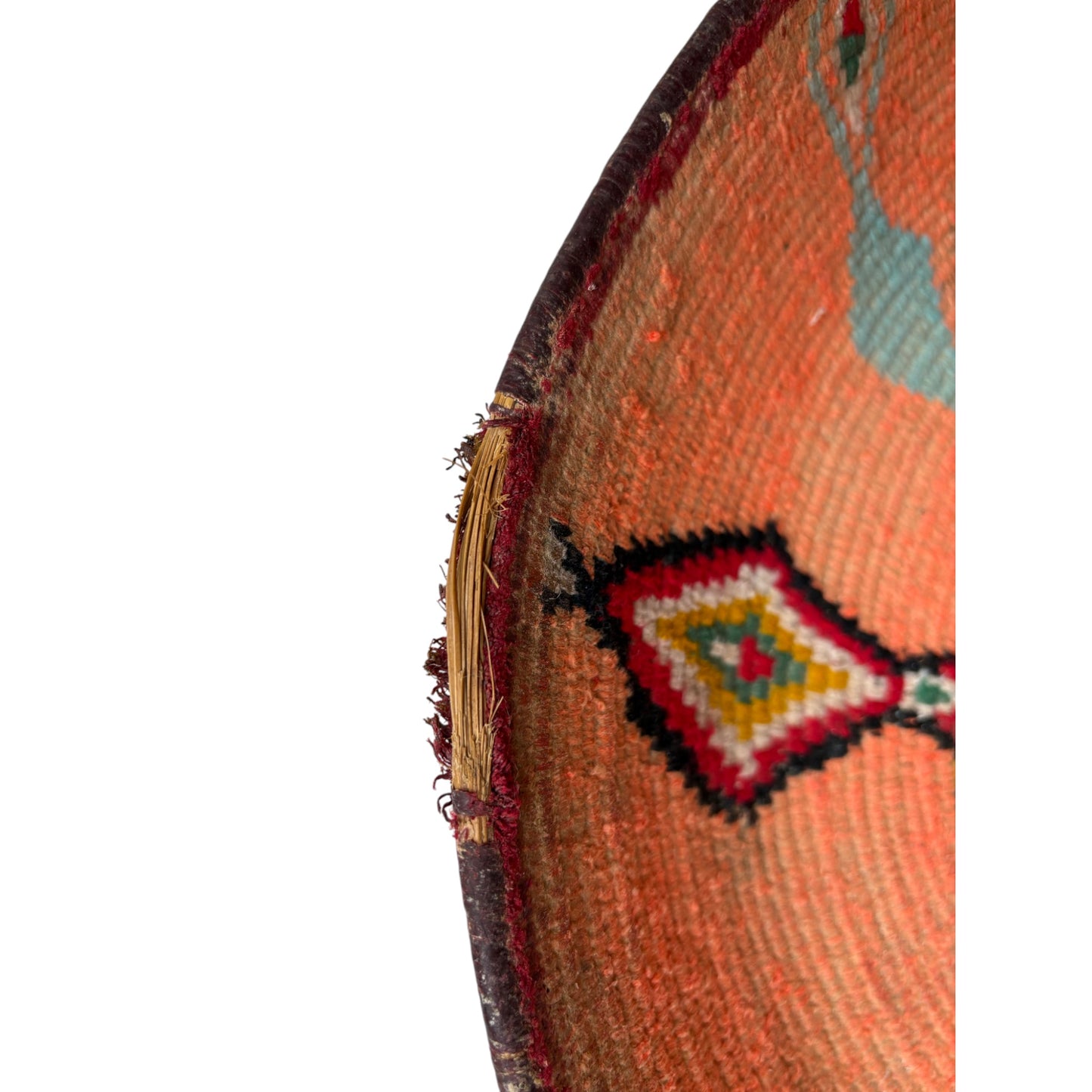orange berber basket edge