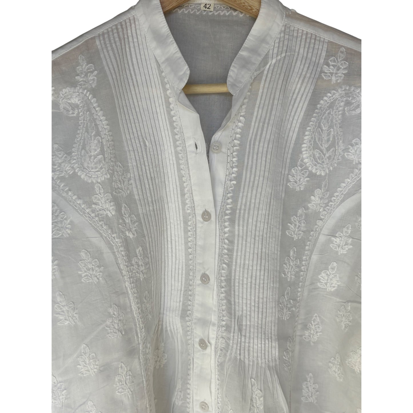 White kurta closeup