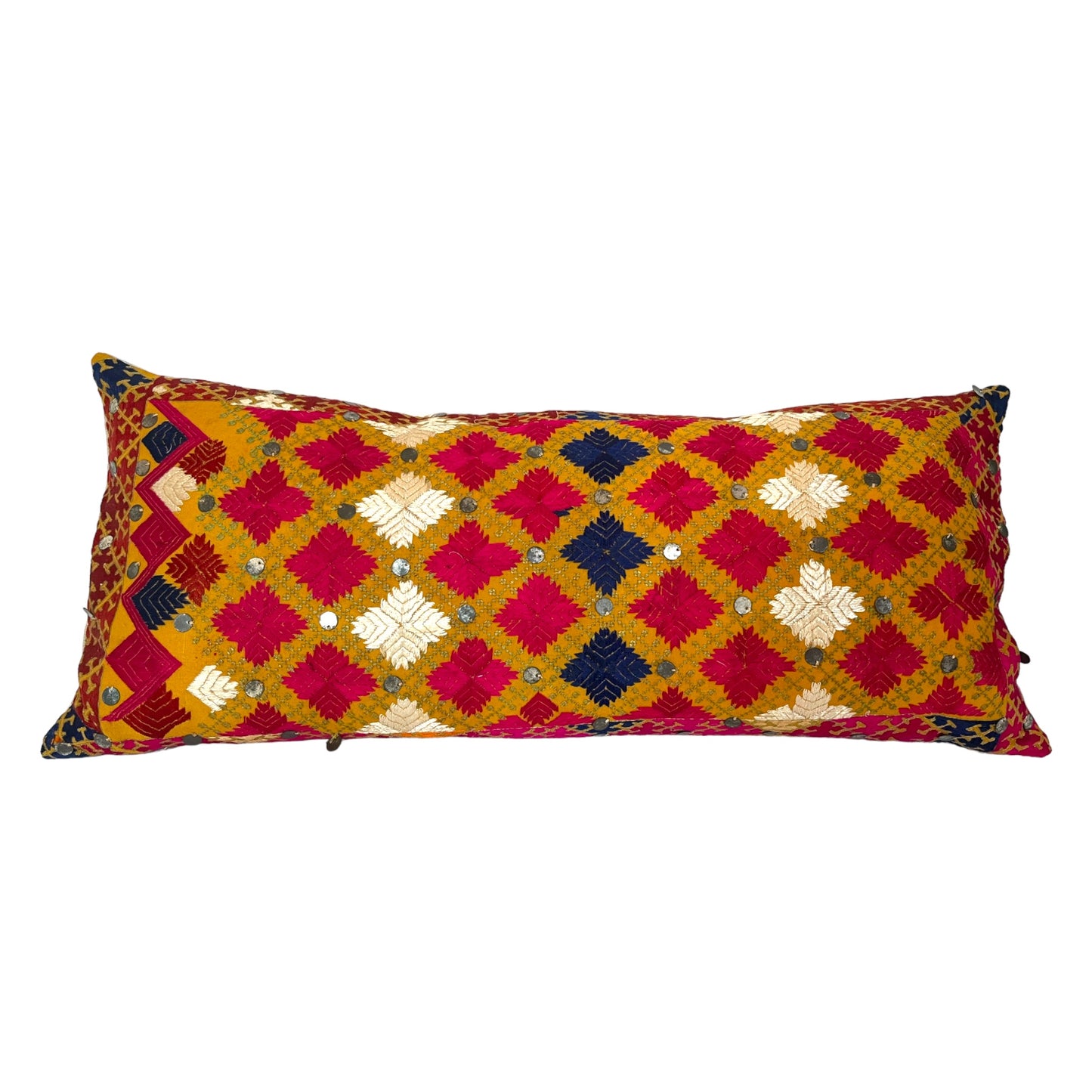 Swat valley wedding cushion yellow