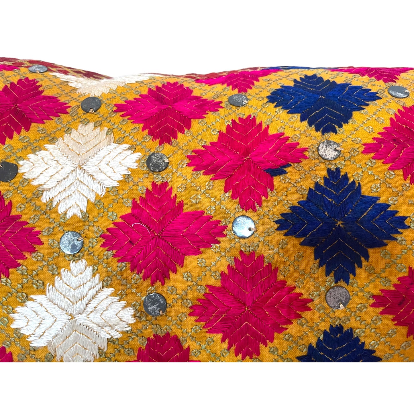 Closeup swat valley wedding cushion