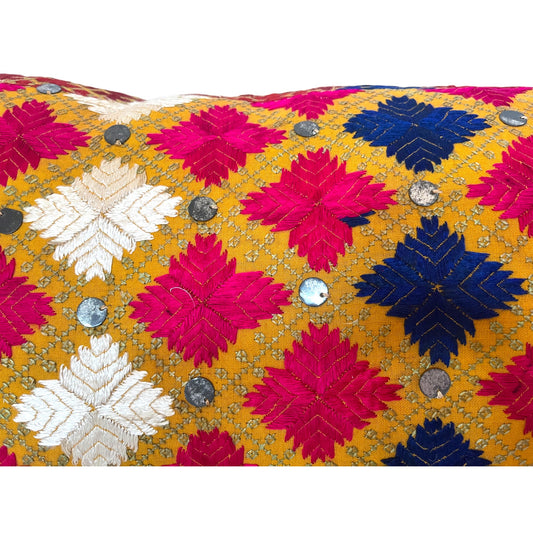 Closeup swat valley wedding cushion