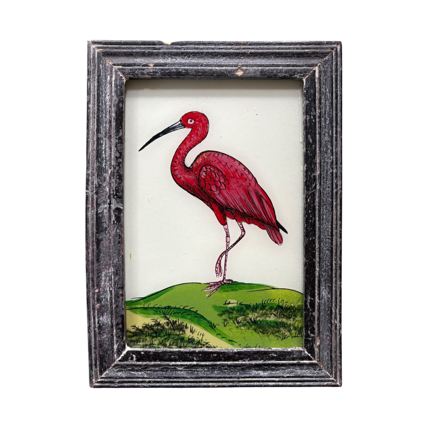 Mini stork glass painting