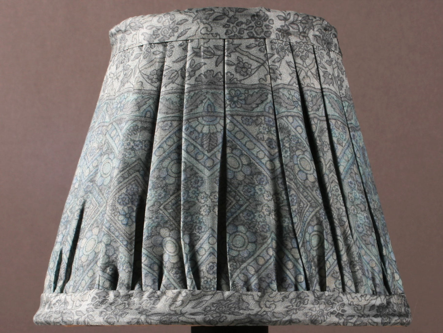 Ocean and Morning Blue Silk Lampshade